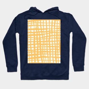 Retro grid pattern - summer yellow Hoodie